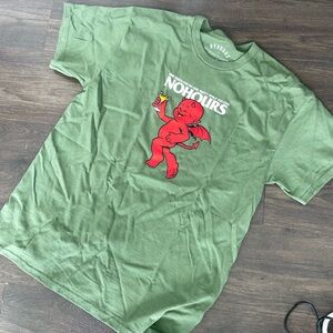 NoHours party green t shirt
